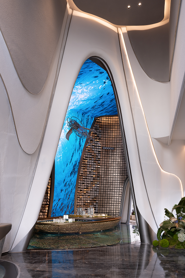 西派天著建面约175㎡样板间实拍，LDKG一体布局